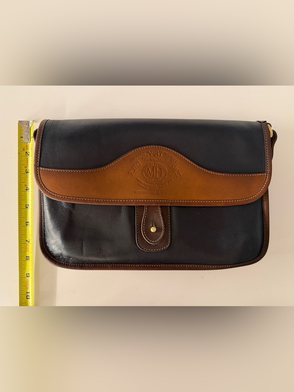 The Original Vintage Marley Hodgson GHURKA Spectator Bag. No 37 Black& Tan - Picture 3 of 16
